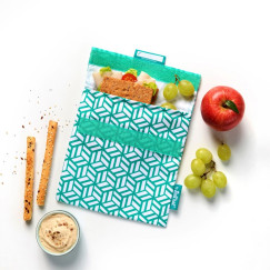 Roll'eat SG-TLgr Snack'n'Go-Tiles Cubist Snack táska újrahasználható