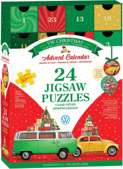 VW Kar�csony - Adventi Napt�r, 24 x 50 db mini puzzle (EUROGRAPHICS, 8924-6062)