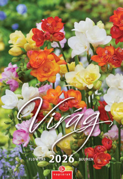 Virág falinaptár - 21x32 cm - 2026