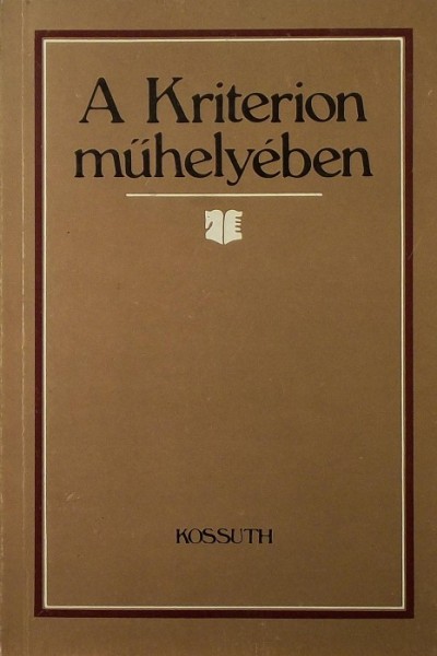 - A Kriterion műhelyében