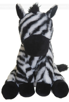 Stripes Zebra, csíkos nagy 27 cm plüss (Cutie Heads - Fresh Kid 3345)
