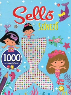 1000 strassz - Sellő színező