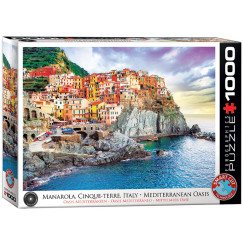 Manarola, Cinque-Terre mediterr�n o�zis Olaszorsz�gban, 1000 db-os puzzle (EUROGRAPHICS, 6000-0786)