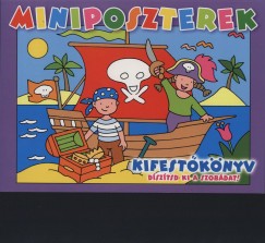 Miniposzterek - Kifestőkönyv-lila