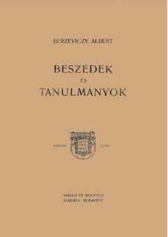 Berzeviczy Albert - Beszédek és tanulmányok. II. kötet