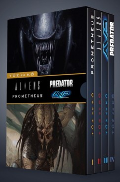 Prometheus + Aliens + Alien vs. Predator + Predator: Tz s k + dszdoboz (kpregny)