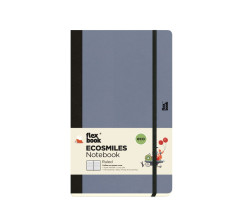 Flexbook Ecosmiles környezetbarát vonalas jegyzetfüzet levendula, 13 × 21 cm, növényi rostos papírborítóval