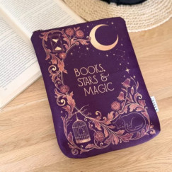 Bordó Books, stars & magic könyvtok
