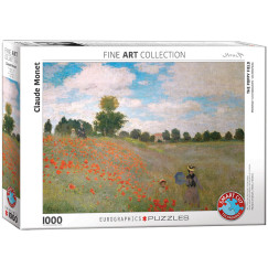 Claude Monet - Mákmező, 1000 db-os puzzle (EUROGRAPHICS, 6000-0826)