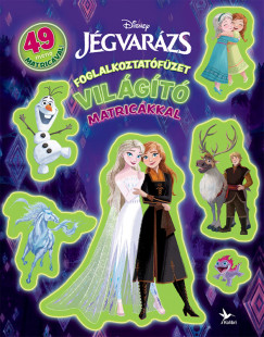 Foglalkoztatófüzet világító matricákkal - Jégvarázs
