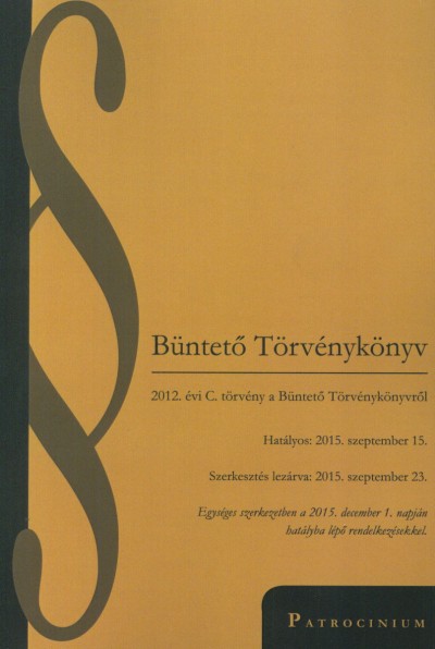 - Büntető Törvénykönyv