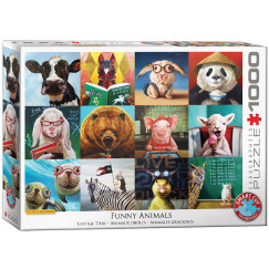 Lucia Heffernan - Vicces �llatok, 1000 db-os puzzle (EUROGRAPHICS, 6000-5524)