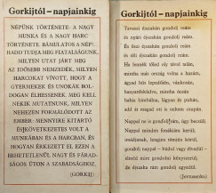 Ecsedy Andorn� - G�liczky �va - Gorkijt�l - napjainkig I-II.