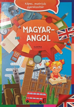 Magyar-angol képes, matricás gyerekszótár