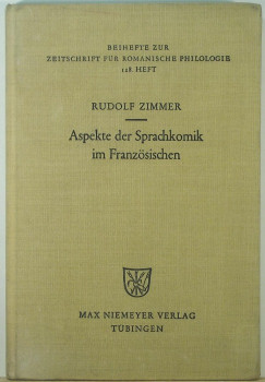 Rudolf Zimmer - Aspekte der Sprachkomik im Franzsischen