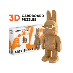 Arty nyuszi 3D festhet� karton puzzle (Cartonic)