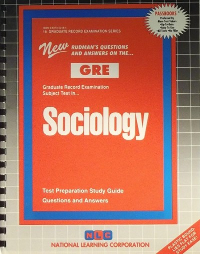 - GRADUATE RECORD EXAMINATION SUBJECT TEST IN SOCIOLOGY