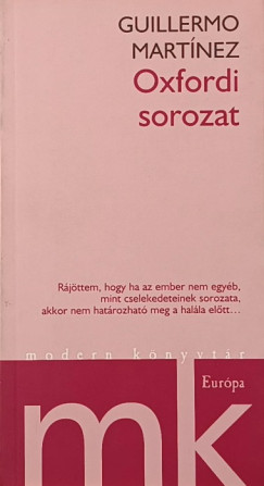 Guillermo Martínez - Oxfordi sorozat
