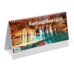Fantasztikus tájak - álló képes asztali naptár 29,5x14 cm - 2026