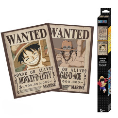 One Piece - Luffy �s Ace k�r�z�si plak�t poszter szett
