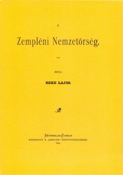 Beke Lajos - Zemplni nemzetrsg