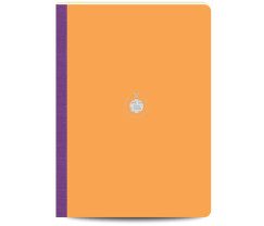 Flexbook Smartbook vonalas jegyzetfüzet narancssárga, 21 × 29 cm, vászongerincű kivitelben
