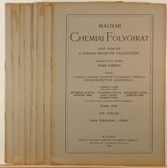 Magyar Chemiai Folyirat - 1929. XXXV. vfolyam 1-8. fzet