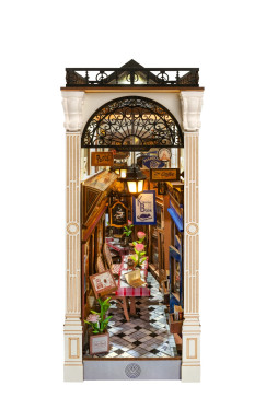 Árkádos randevúzás, 3D kreatív könyvtámasz építőkészlet LED világítással 148 db-os