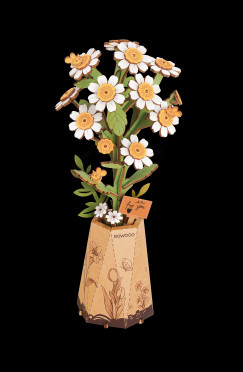 Kamilla, 3D virágmodell puzzle fából, 101 db-os