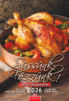 Süssünk-főzzünk! falinaptár - 21x32 cm - 2026