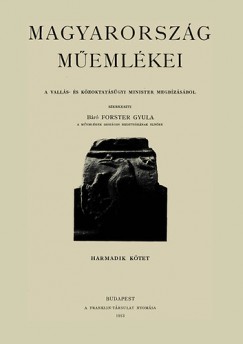 Br Forster Gyula   (Szerk.) - Magyarorszg memlkei III.