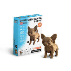 Csivava kiskutya 3D festhet� karton puzzle (Cartonic)