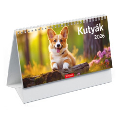 Kutyák - asztali naptár 24x12,8 cm - 2026
