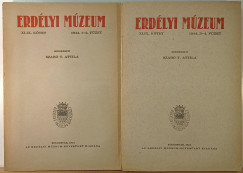 Szab� T. Attila  (Szerk.) - Erd�lyi M�zeum XLIX. k�tet 1944. 1-4. f�zet (teljes �vf.)