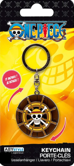 One Piece: Hajókormány forgó kulcstartó