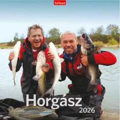 Horgsz naptr - Tartalmas Lemeznaptr - 58x29 cm - 2026