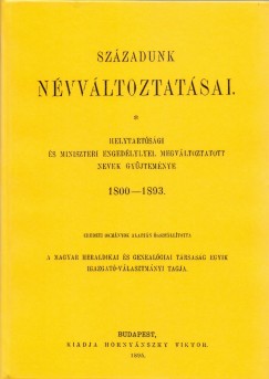 Szzadunk nvvltoztatsai
