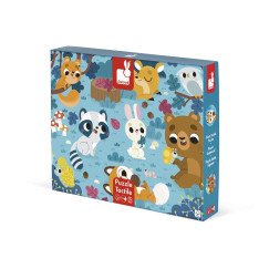 Erdei �llatok tapint�s puzzle - 20 darabos