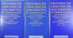 Kai Brodersen - Wolfgang Gnther - Hatto H. Schmitt - Historische griechische Inschriften in berseztung I-III.