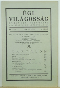 Ptkai Pl  (Szerk.) - gi Vilgossg XL. vf. 1938. prilis 4. szm