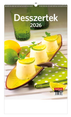 Desszertek falinaptár 22x33 cm - 2026