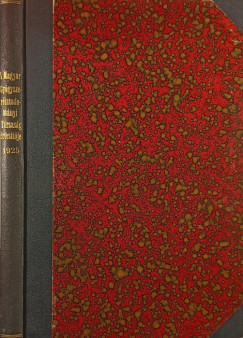 Dr. Liptk Pl   (Szerk.) - A Magyar Gygyszersztudomnyi Trsasg rtestje 1925
