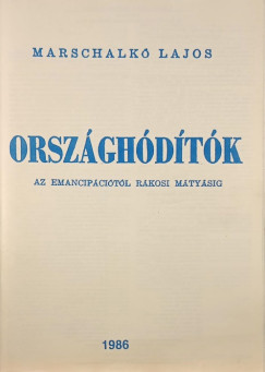 Marschalk Lajos - Orszghdtk