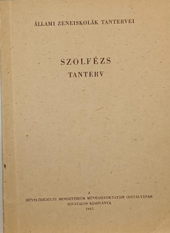 Szolfézs tanterv