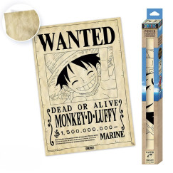 One Piece- Luffy k�r�z�si plak�t pergamern pa�rb�l