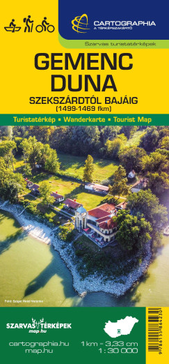 Gemenc / Duna (Szeksz�rd-Baja) turista-, ker�kp�ros- �s v�zisport t�rk�p
