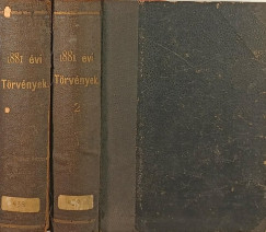 Az 1881-dik évi törvények gyűjteménye I-II.