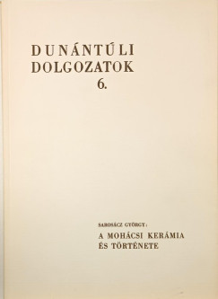 Saroscz Gyrgy - A mohcsi kermia s trtnete (dediklt)