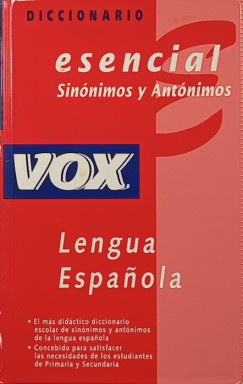 Sinnimos y Antnimos de la Lengua Espanola