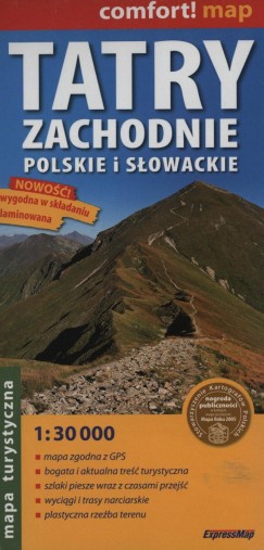 TATRY ZACHODNIE POLSKIE I SLOWACKIE 1:30 000